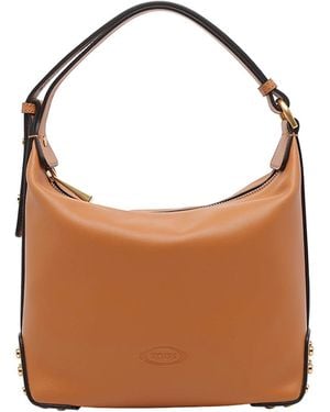 Tod's Mini Borsa A Secchiello - Marrone