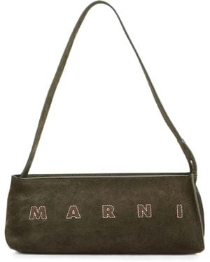 Marni Museo Hobo Pochette Coated - Metallic