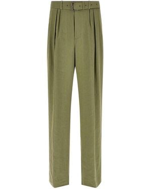 Dries Van Noten Preaches Trousers By - Green