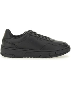 BOSS Sneaker With Zigzag Detail - Black
