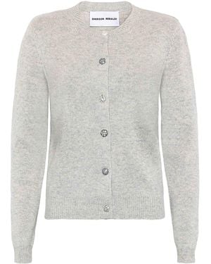 EMERSON RENALDI Cardigan With Decorative Buttons - Grey
