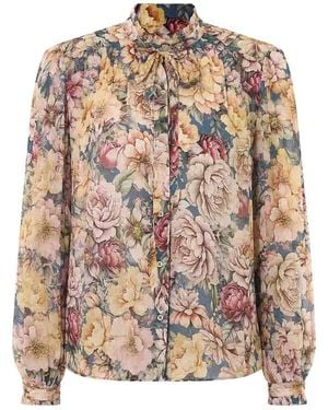 Twinset Creponne Flower Shirt - Pink