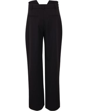 Ssheena Pleated Pants With Bustier Waist - Black