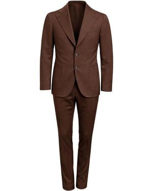 Franzese Collection Breasted Suit - Brown