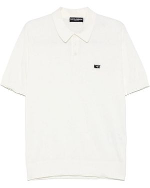 Dolce & Gabbana Pull Col Rond - Blanc