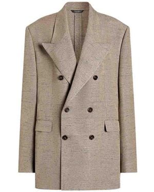 Dolce & Gabbana Dolce & Gabbana Viscose Jacket - Natural