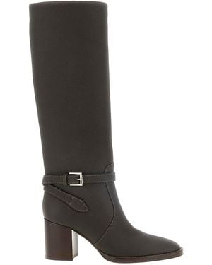 Gianvito Rossi Luxor Leather Boots - Black