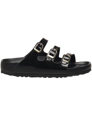 Birkenstock Florida Leather Sandals - Black