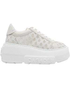 Casadei Platform Mesh Sneakers - White