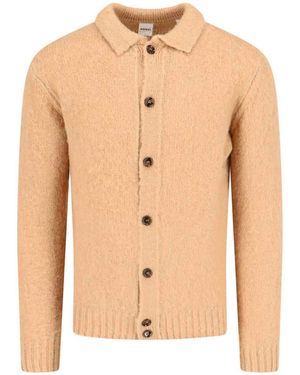 Aspesi Classic-Collar Cardigan - Natural