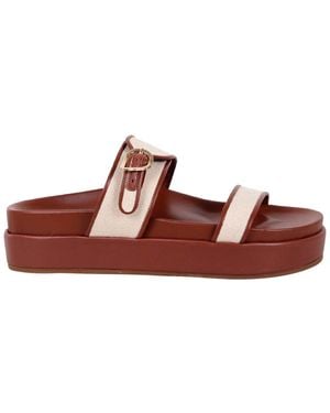 Ancient Greek Sandals Sandals With Plateau Tria - Brown