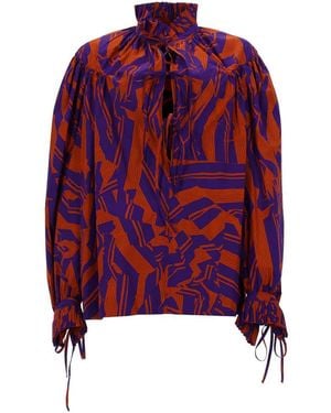 Dries Van Noten Catya Blouse - Red