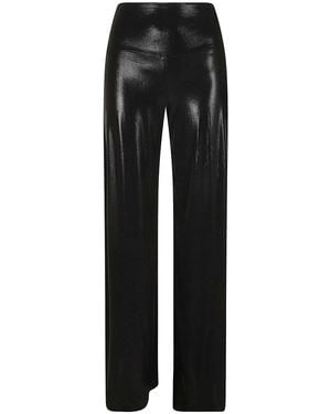 Norma Kamali Straight-Leg Trouser - Black