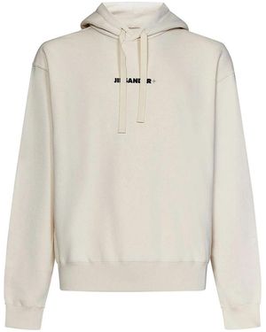 Jil Sander Hooded Sweatshirt - White