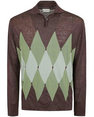 Ballantyne Polo Neck Pullover - Green