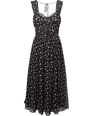 For Love & Lemons Noa Midi Dress - Black