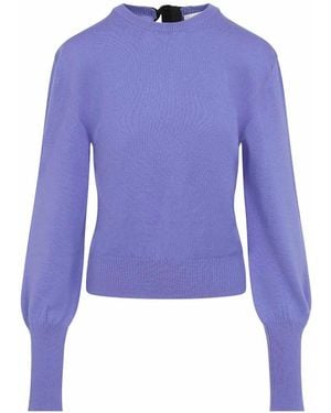 Lanvin Gros Grain Detail Jumper - Blue