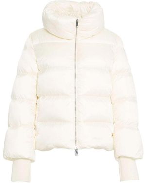 Add Short Down Cape - White