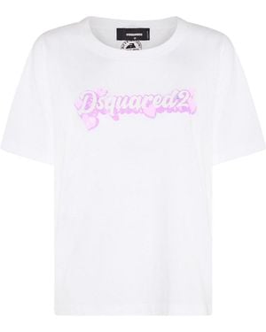 DSquared² And Cotton T-Shirt - White