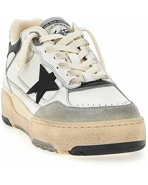 スニーカー Golden  'Forty2' sneakers Women's Forty2 with grey star and white leather heel tab