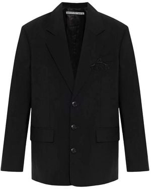 Alexander Wang Jacket With Logo - Black