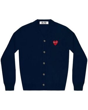 Comme des Garçons Neck Cardigan - Blue