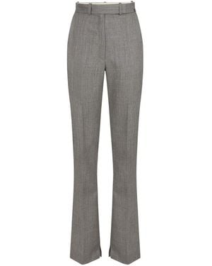 Elisabetta Franchi Wool Tailored Trousers - Grey