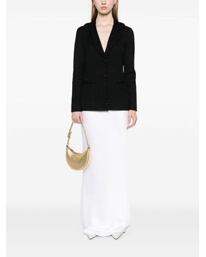 Emporio Armani Single-Breasted Blazer Jacket - Black