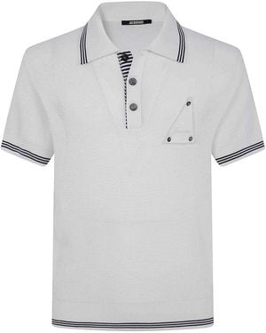 Jacquemus Le Polo Voilier Polo Shirt - Gray