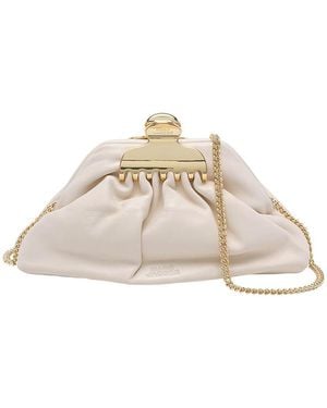Marc Jacobs The Small Claw Clip Clutch - Natural