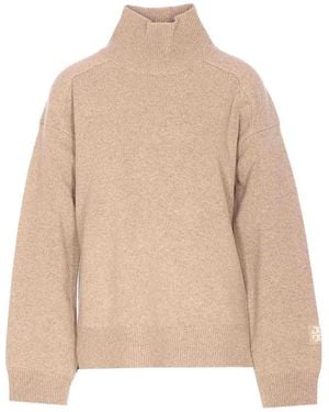 Tory Burch Merino Wool Jumper - Natural