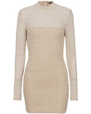 Balmain Short Dress - Natural
