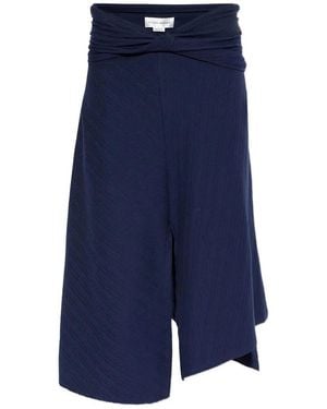 Victoria Beckham Ribbed Top - Blue