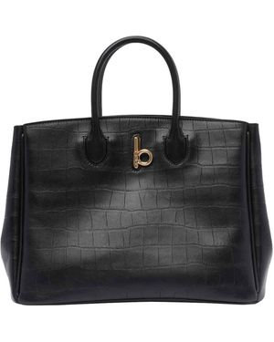 Burberry Small Rocking Horse Tote Bag - Black