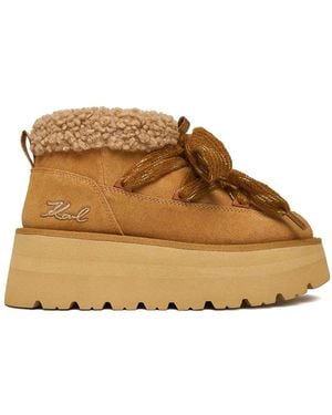KARL LAGERFELD Skylar Lo Pull On Boot - Brown