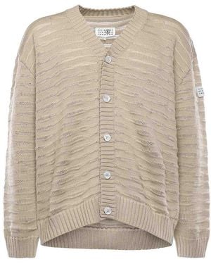 MM6 by Maison Margiela Cotton Cardigan - Natural