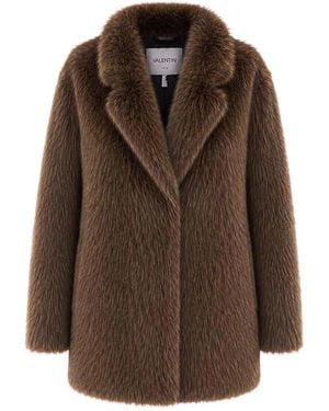VALENTINI 1972 Faux Fur Jacket - Brown
