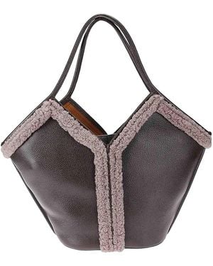 Hereu Leather Bag - Gray