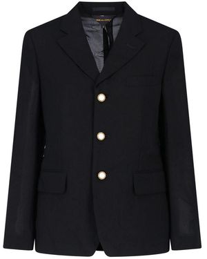 Comme des Garçons Single-Breasted Blazer - Black