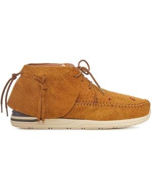 Visvim Fbt Lhamo-Folk Suede Shoes - Brown