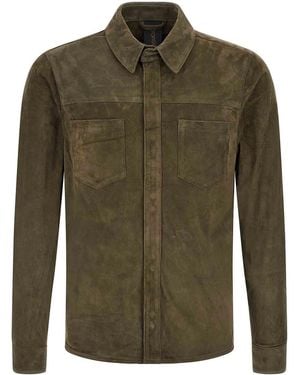 Giorgio Brato Suede Shirt Gloves - Green