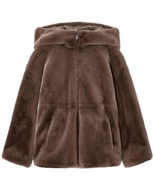 Emporio Armani Teddy Blouson Jacket - Brown