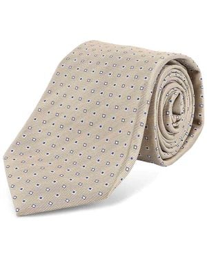 Kiton Silk Tie - White