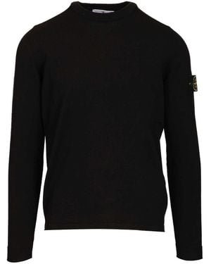 Stone Island Lightweight Organic Cotton Jumper - Black