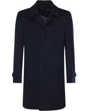 Luigi Bianchi Cashmere Coat - Blue
