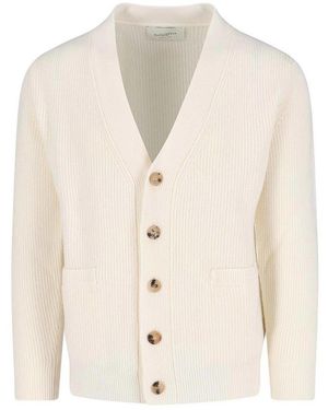 Ballantyne Ribbed Cardigan - Natural