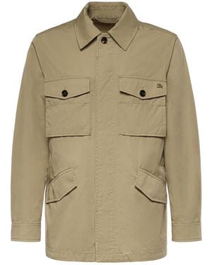 Burberry Bradmore Cotton Twill Jacket - Natural