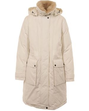 Woolrich Versatile Mixed-Fabric Jacket - Natural