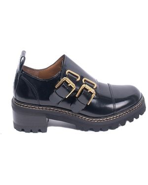 See By Chloé Mallory Buckle Loafers - Blue