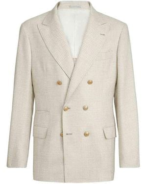 Brunello Cucinelli Long Sleevess Jacket - Natural